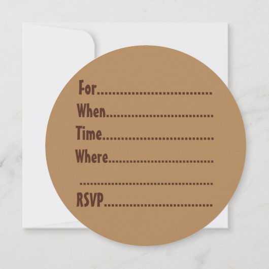 Chocolate Birthday Cake Frosting Kaart (Achterkant)