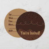 Chocolate Birthday Cake Frosting Kaart (Voorkant / Achterkant)