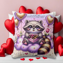 Chocolate Box Raccoon Valentijns Kussen