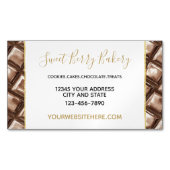 Chocolate Brown Candy Bar Magnetisch Visitekaartje (Voorkant)