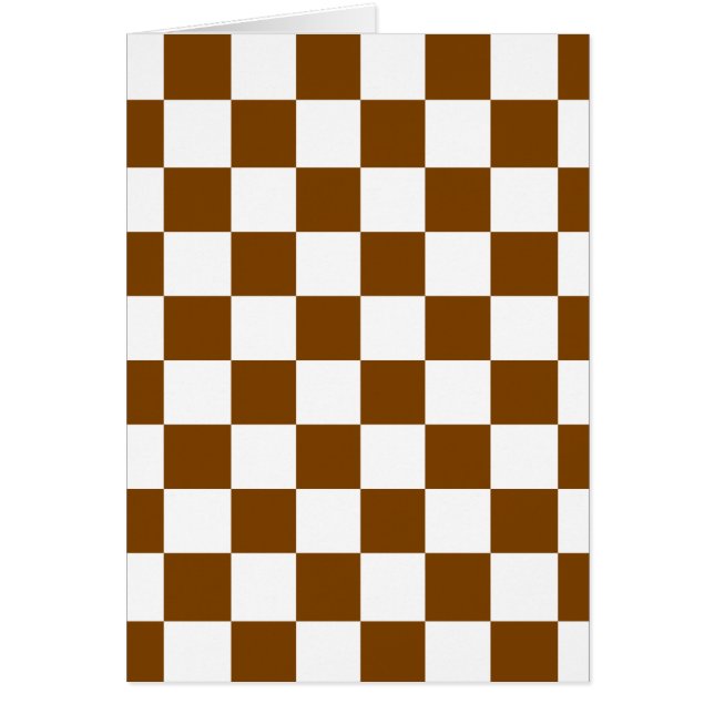 Chocolate Brown Checks (Voorkant)