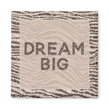 Chocolate Brown Cream Blush Zebra Glitter Dream Ma