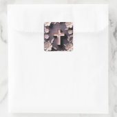 Chocolate Brown Cross Sticker Ai design (Tas)