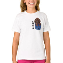 Chocolate Brown Dachshund-gepersonaliseerd T-shirt