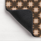 Chocolate Brown Daring Disks Mousepad Muismat (Hoek)