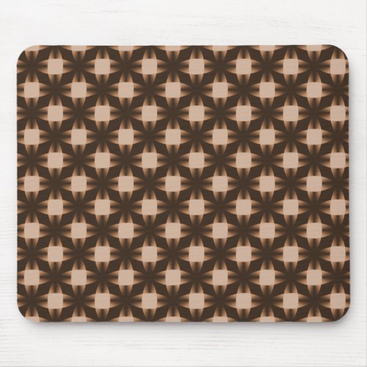 Chocolate Brown Daring Disks Mousepad Muismat (Voorkant)