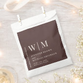Chocolate Brown Formal Chic Event Suite Wedding Bedankzakje (Geknipt)