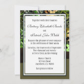 Chocolate Brown Hunting Camo Wedding Invitations Kaart (Achterkant)