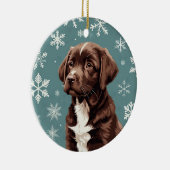 Chocolate Brown Lab Ornament (Rechts)