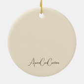 Chocolate Brown Lab Ornament (Achterkant)