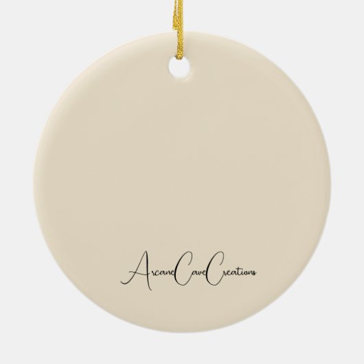 Chocolate Brown Lab Ornament (Achterkant)