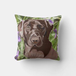 Chocolate Brown Labrador Kussen