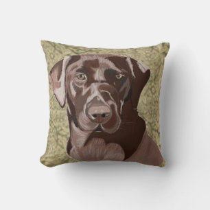 Chocolate Brown Labrador Kussen