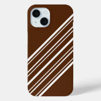 Chocolate Brown met witte strepen