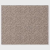 Chocolate Brown Mocha Cream Leopard Glitter Cadeaupapier (Vlak)
