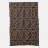 Chocolate Brown Mosaic Kitchen Towel Theedoek (Verticaal)