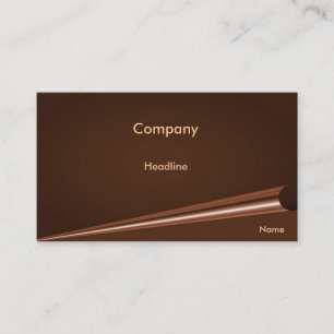 Chocolate Brown Page Curl-profielkaart Visitekaartje