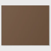 Chocolate Brown Plain Solid Color  Cadeaupapier (Vlak)