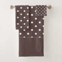 Chocolate Brown Polka Dots