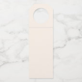 Chocolate Brown Signature Party Celebration Flessenhanger (Achterkant)