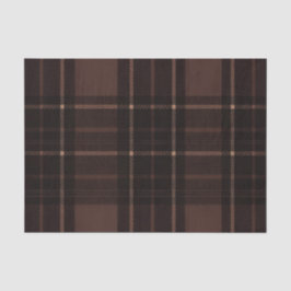 Chocolate Brown Tartan Tissue Paper Tissuepapier