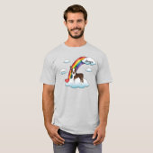 Chocolate Brown Terrier Rainbow Memorial T-shirt (Voorkant volledig)
