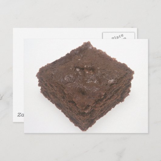Chocolate Brownie Briefkaart (Voorkant / Achterkant)
