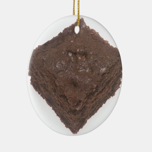 Chocolate Brownie Keramisch Ornament (Rechts)