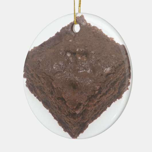 Chocolate Brownie Keramisch Ornament (Links)