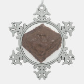 Chocolate Brownie Tin Sneeuwvlok Ornament (Voorkant)