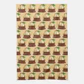 Chocolate Brownie With Vanilla Ice Cream Theedoek (Verticaal)