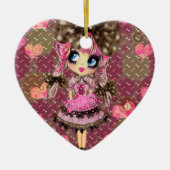 Chocolate Bubbles Kawaii Sweet Lolita PinkyP Keramisch Ornament (Voorkant)