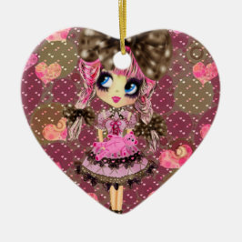 Chocolate Bubbles Kawaii Sweet Lolita PinkyP Keramisch Ornament