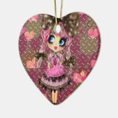 Chocolate Bubbles Kawaii Sweet Lolita PinkyP Keramisch Ornament (Links)