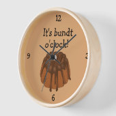 Chocolate Bundt O'Clock cake themed custom keuken (Hoek)
