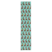 Chocolate Bunnies Table Runner Korte Tafelloper (Voorkant)
