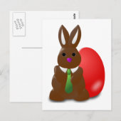 Chocolate Bunny Briefkaart (Voorkant / Achterkant)