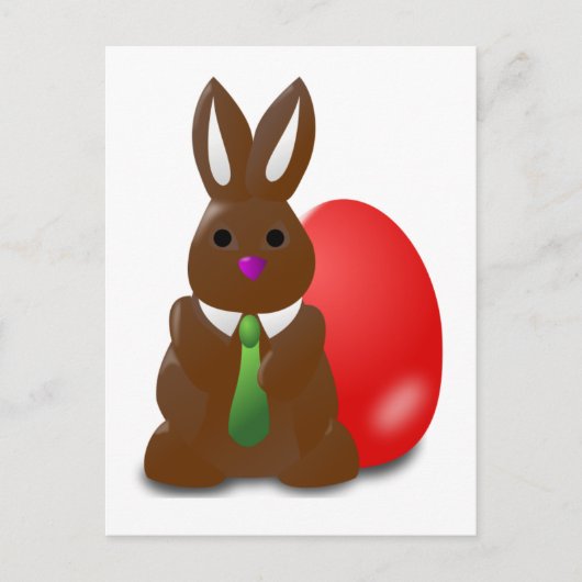 Chocolate Bunny Briefkaart (Voorkant)