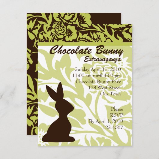 Chocolate Bunny Extravaganza! Kaart (Voorkant / Achterkant)