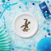 Chocolate Bunny Hunter Papieren Bordje (Feest)