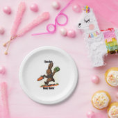 Chocolate Bunny Hunter Papieren Bordje (Feest)