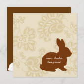 Chocolate Bunny Kaart (Voorkant / Achterkant)