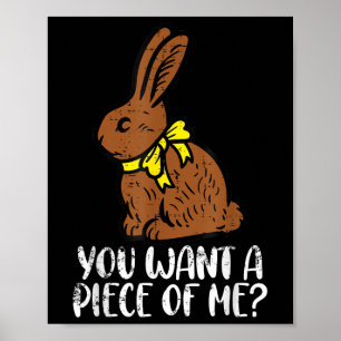 Chocolate Bunny, wil je een stuk van mij grappig o Poster