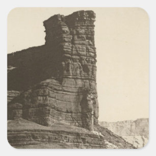 Chocolate Butte, Paria Creek, Arizona Vierkante Sticker