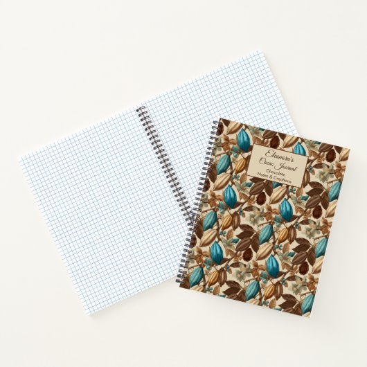 Chocolate Cacao Tasting Journal Spiral Notebook Notitieboek (Binnen)