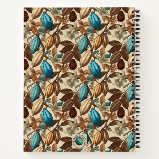 Chocolate Cacao Tasting Journal Spiral Notebook Notitieboek (Achterkant)
