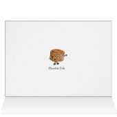 Chocolate Cake Cartoon fancy een citaat uit gebak (Binnen Horizontaal (Boven))