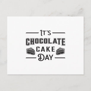 Chocolate Cake Day Cacao Snoep Love Sweet Gift Briefkaart