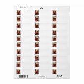 Chocolate Cake en Peony Etiket (Full Sheet)