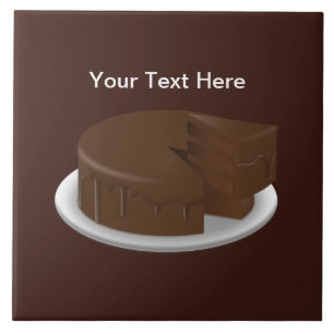 Chocolate Cake Kitchen Tegeltje